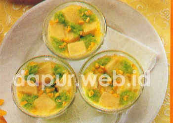 Puding Mantau Tapai Hijau