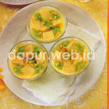 Puding Mantau Tapai Hijau