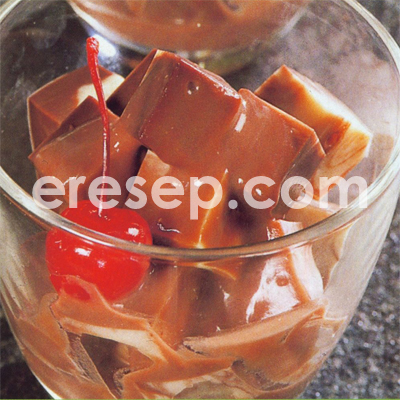 Puding Marmer Saus Moka Puding Marmer Saus Moka