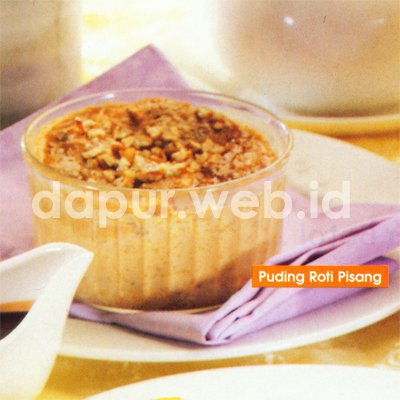 Puding Roti Pisang Panggang