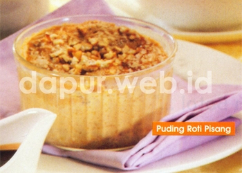 Puding Roti Pisang Panggang