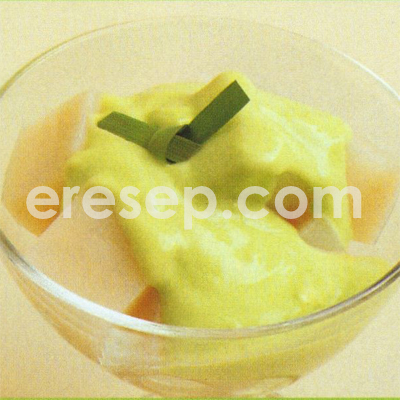 Puding Sirsak Saus Pandan Puding Sirsak Saus Pandan