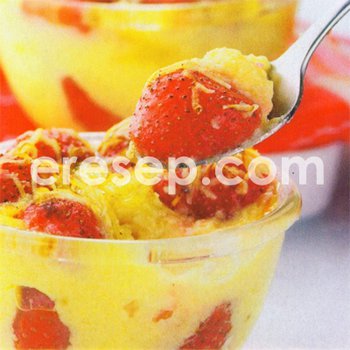 Puding Stroberi Panggang