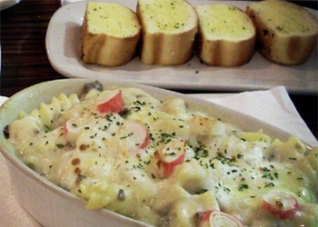 Fetucini Seafood Carbonara
