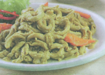 Tumis Usus Ayam Kari