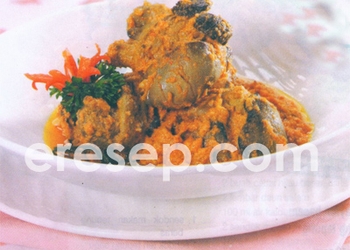 Rendang Hati Ampela Ayam