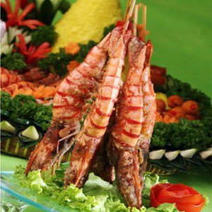 Sate Udang Goreng