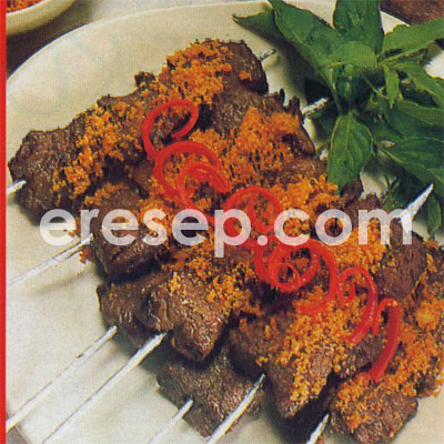 Sate Daging Bumbu Serundeng (Jepara) Sate Daging Bumbu Serundeng (Jepara)