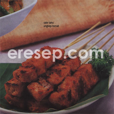 Sate Tahu Ungkep Tomat Sate Tahu Ungkep Tomat