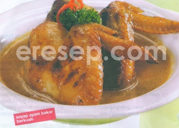 Sayap Ayam Bakar Berkuah