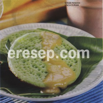 Serabi Pandan Kinca Durian