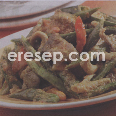 Tumis Buncis Jeroan Ayam Tumis Buncis Jeroan Ayam