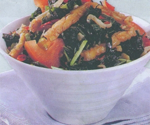 Tumis Daun Singkong Dan Tempe