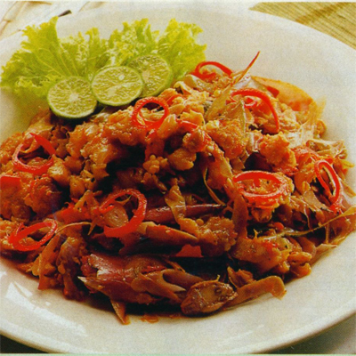Tumis Kecombrang Ikan Asap Tumis Kecombrang Ikan Asap