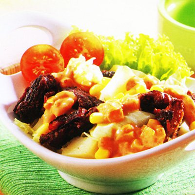 Salad Belum Saus Rendang