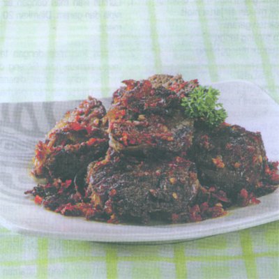 Daging Gepuk Bakar Bumbu Rica