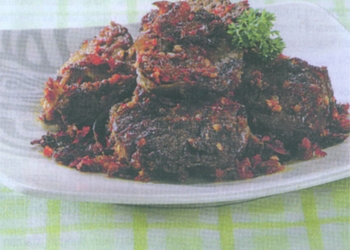 Daging Gepuk Bakar Bumbu Rica