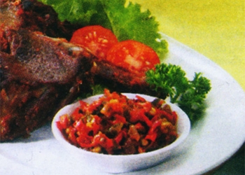 Bebek Goreng Sambal Cabai Campur