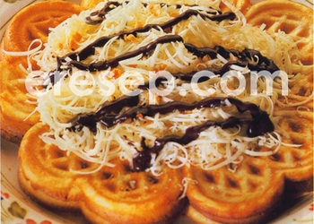 Wafel Tipis Cokelat Keju