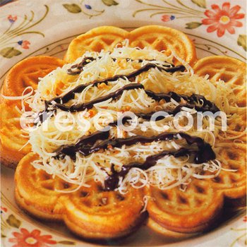 Wafel Tipis Cokelat Keju