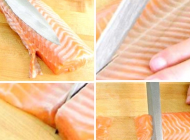 Cara memotong ikan untuk sashimi dan sushi